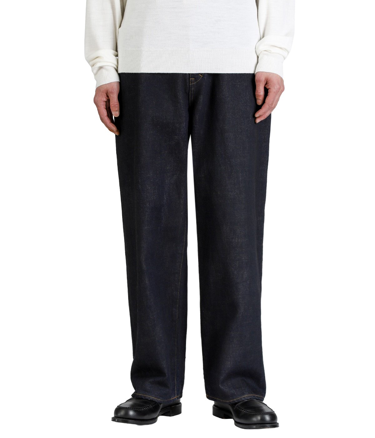 01 SELVEDGE MIDTAPERED 5P DENIM PANTS OW | ANCELLM(アンセルム