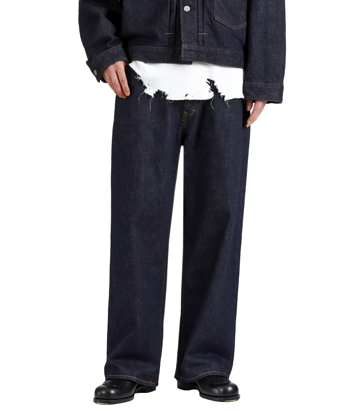 08 SELVEDGE MIDDLE STRAIGHT 5P DENIM PANTS OW | ANCELLM(アンセルム