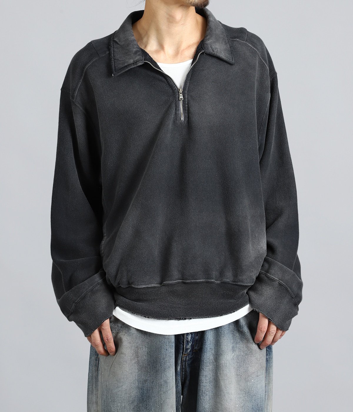 FLEECE-LINED SWEAT PULLOVER | ANCELLM(アンセルム) / トップス