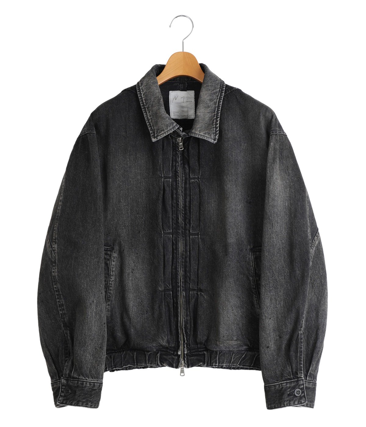 ANCELLM(アンセルム)/AGING DENIM JACKET/ブラック2 AGING DENIM TUCK JACKET | ANCELLM(アンセルム) / アウター デニム