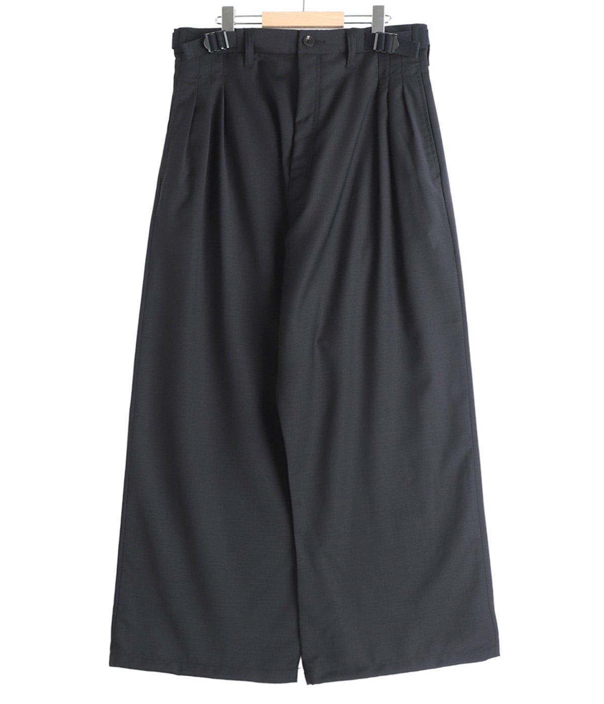 BELTED WOOL SLACKS | ANCELLM(アンセルム) / パンツ スラックス