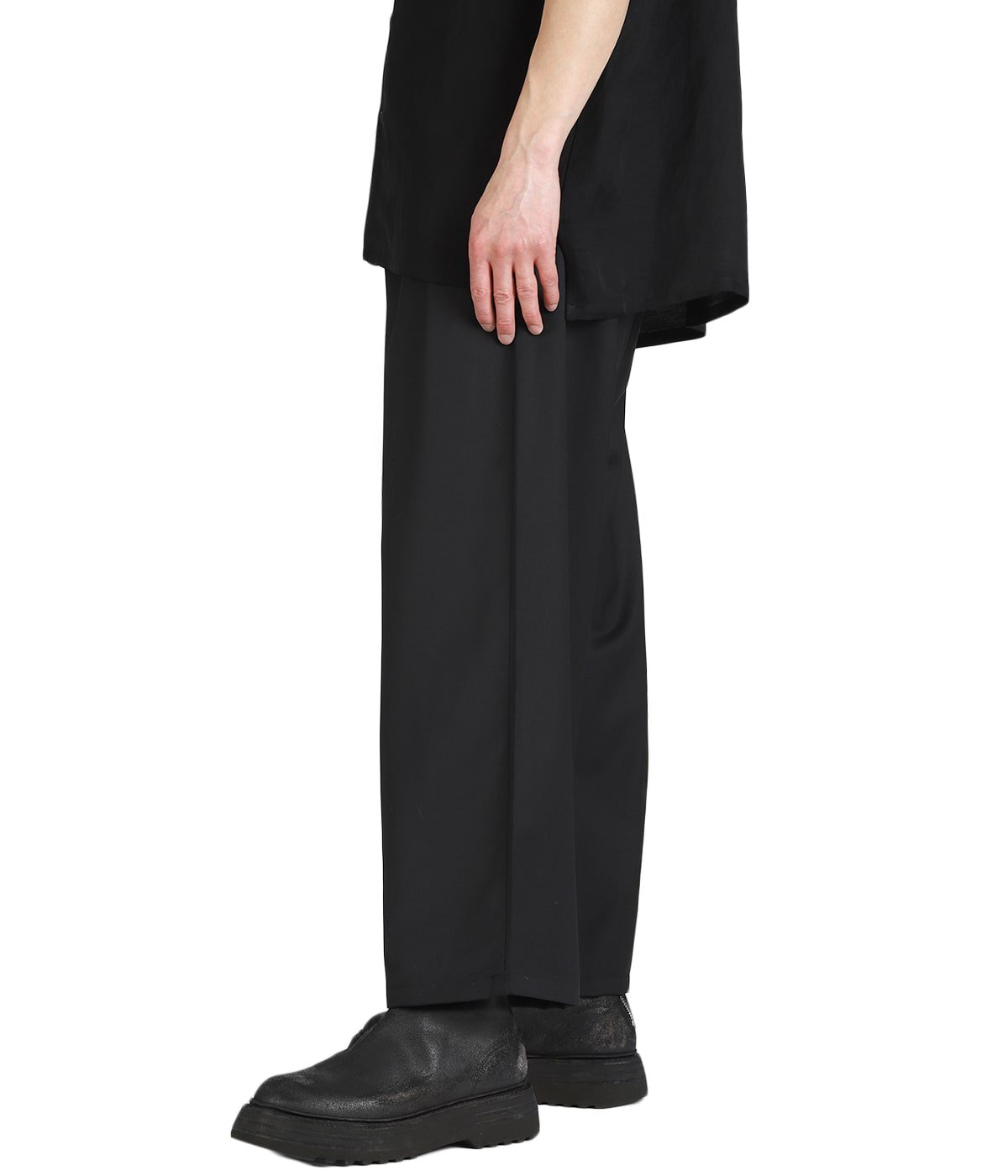 BELTED WOOL SLACKS | ANCELLM(アンセルム) / パンツ スラックス