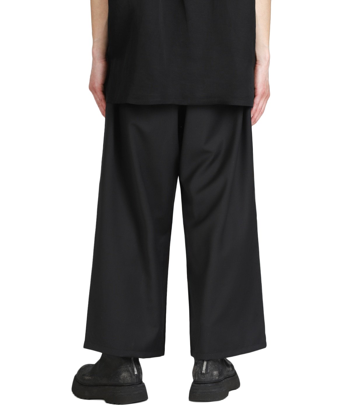 BELTED WOOL SLACKS | ANCELLM(アンセルム) / パンツ スラックス