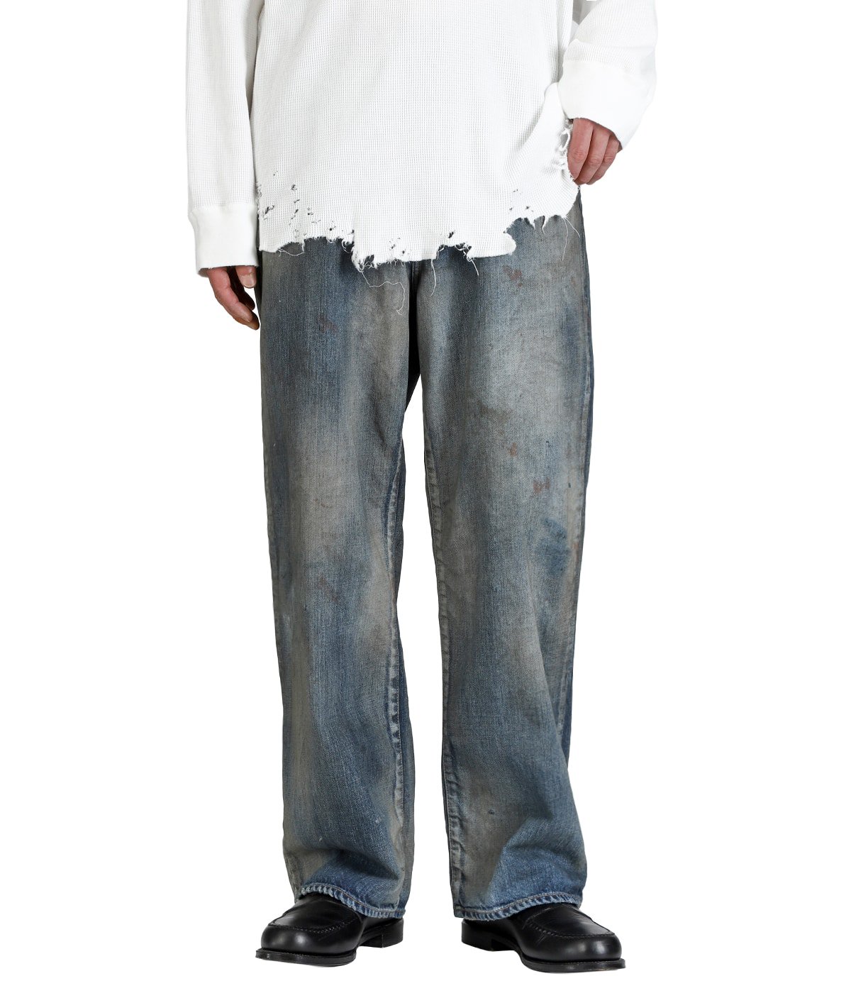 AGING MIDDLE STRAIGHT 5P DENIM PANTS | ANCELLM(アンセルム