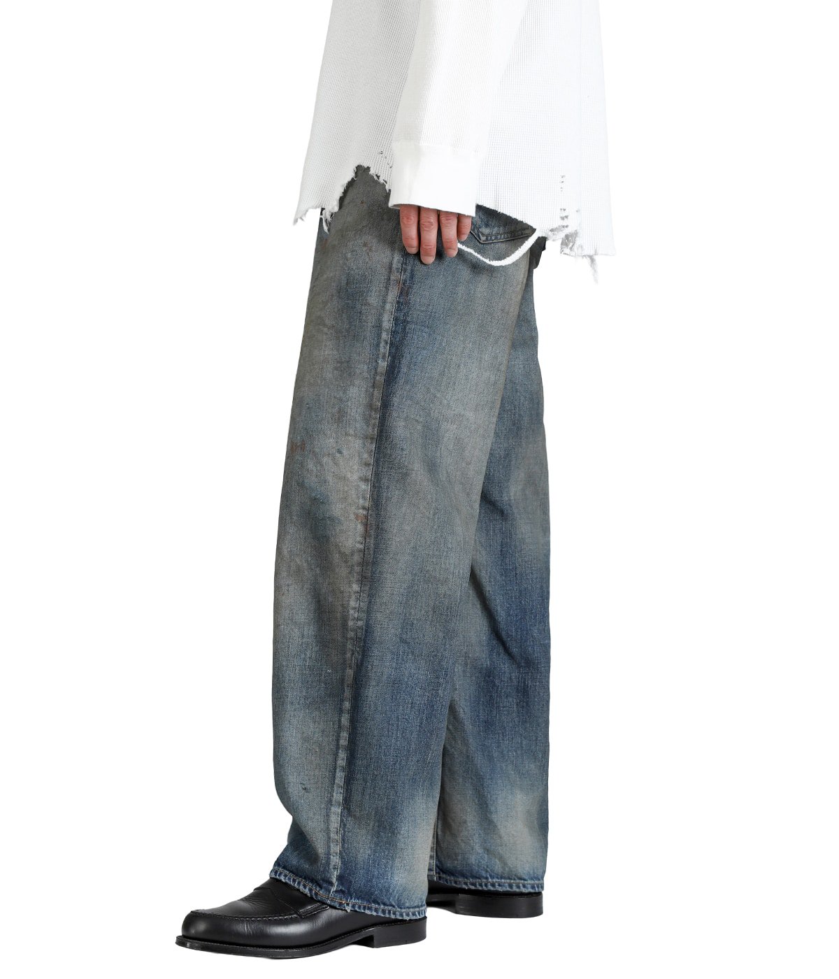 AGING MIDDLE STRAIGHT 5P DENIM PANTS | ANCELLM(アンセルム