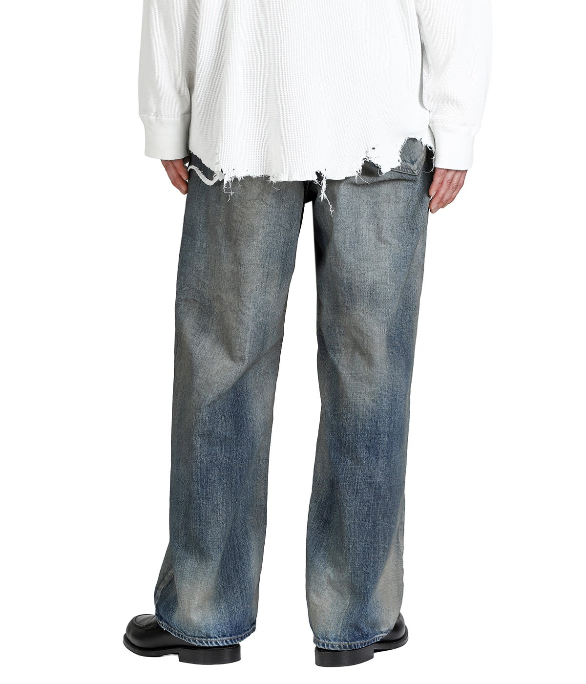 AGING MIDDLE STRAIGHT 5P DENIM PANTS | ANCELLM(アンセルム
