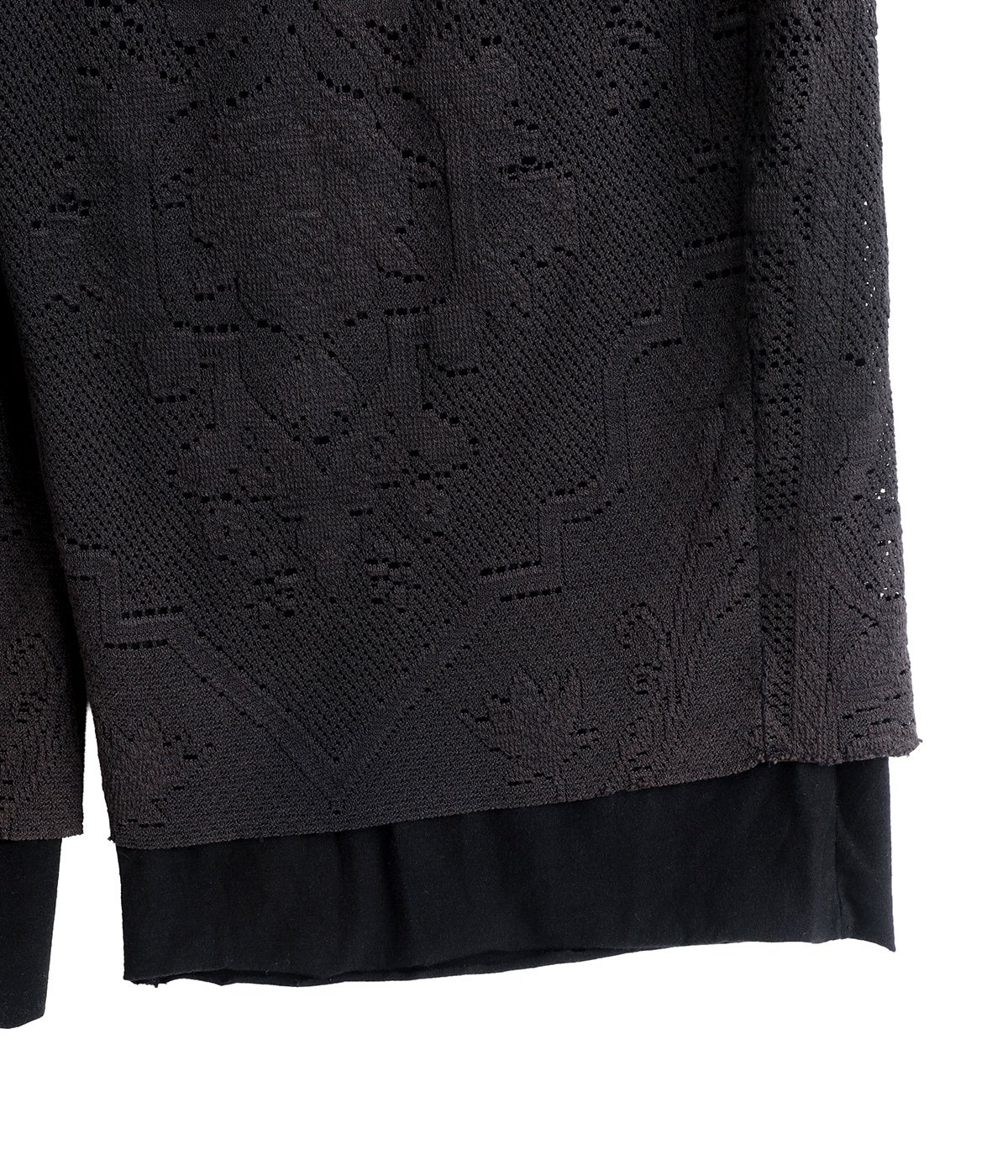 AGING LACE DOUBLE PANEL SLACKS | ANCELLM(アンセルム) / パンツ