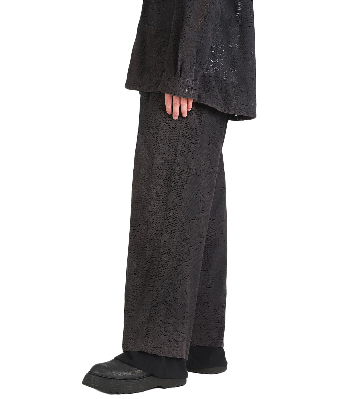 AGING LACE DOUBLE PANEL SLACKS | ANCELLM(アンセルム) / パンツ