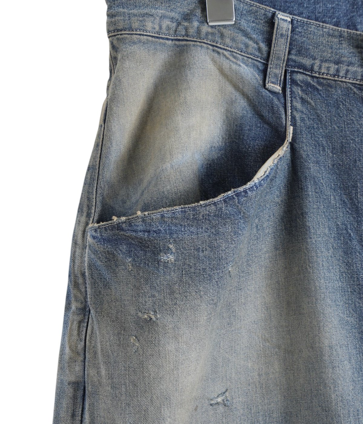 ANCELLM ダメージデニム DENIM WIDE SLACKS(INDIGO) – ANCELLM