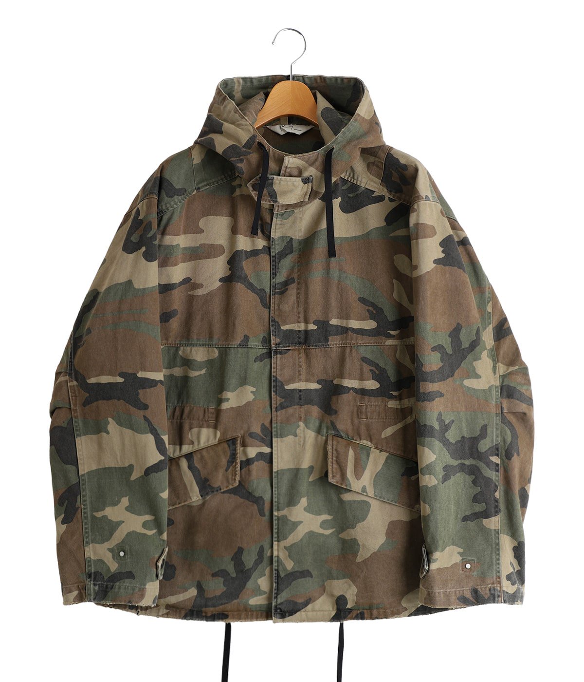 CAMO OVER HOODIE | ANCELLM(アンセルム) / トップス パーカー (メンズ