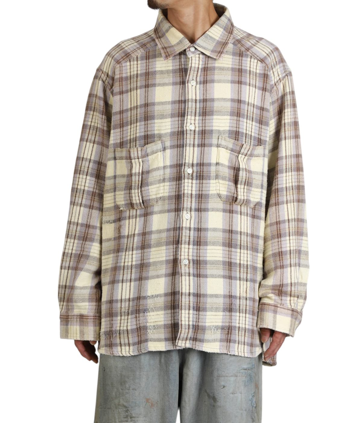 NEL CHECK OVER WORK SHIRT | ANCELLM(アンセルム) / トップス 長袖