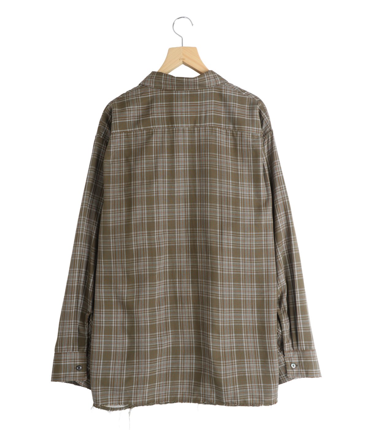 Ancellm シャツ　サイズ0 AGING RAYON CHECK SHIRT | ANCELLM(アンセルム) / トップス 長袖
