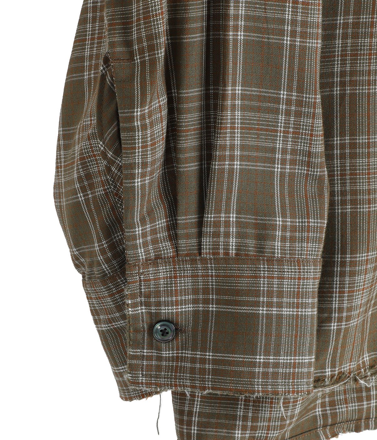 AGING RAYON CHECK SHIRT | ANCELLM(アンセルム) / トップス 長袖