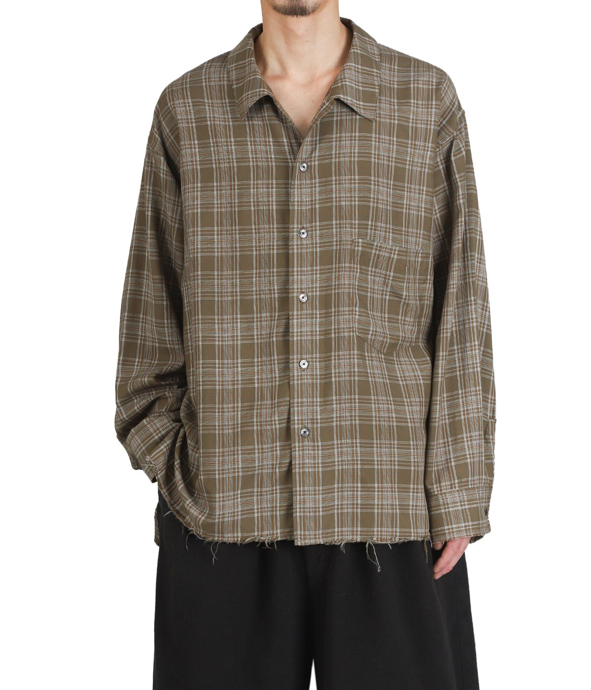 AGING RAYON CHECK SHIRT | ANCELLM(アンセルム) / トップス 長袖 AGING RAYON CHECK SHIRT | ANCELLM(アンセルム) / トップス 長袖