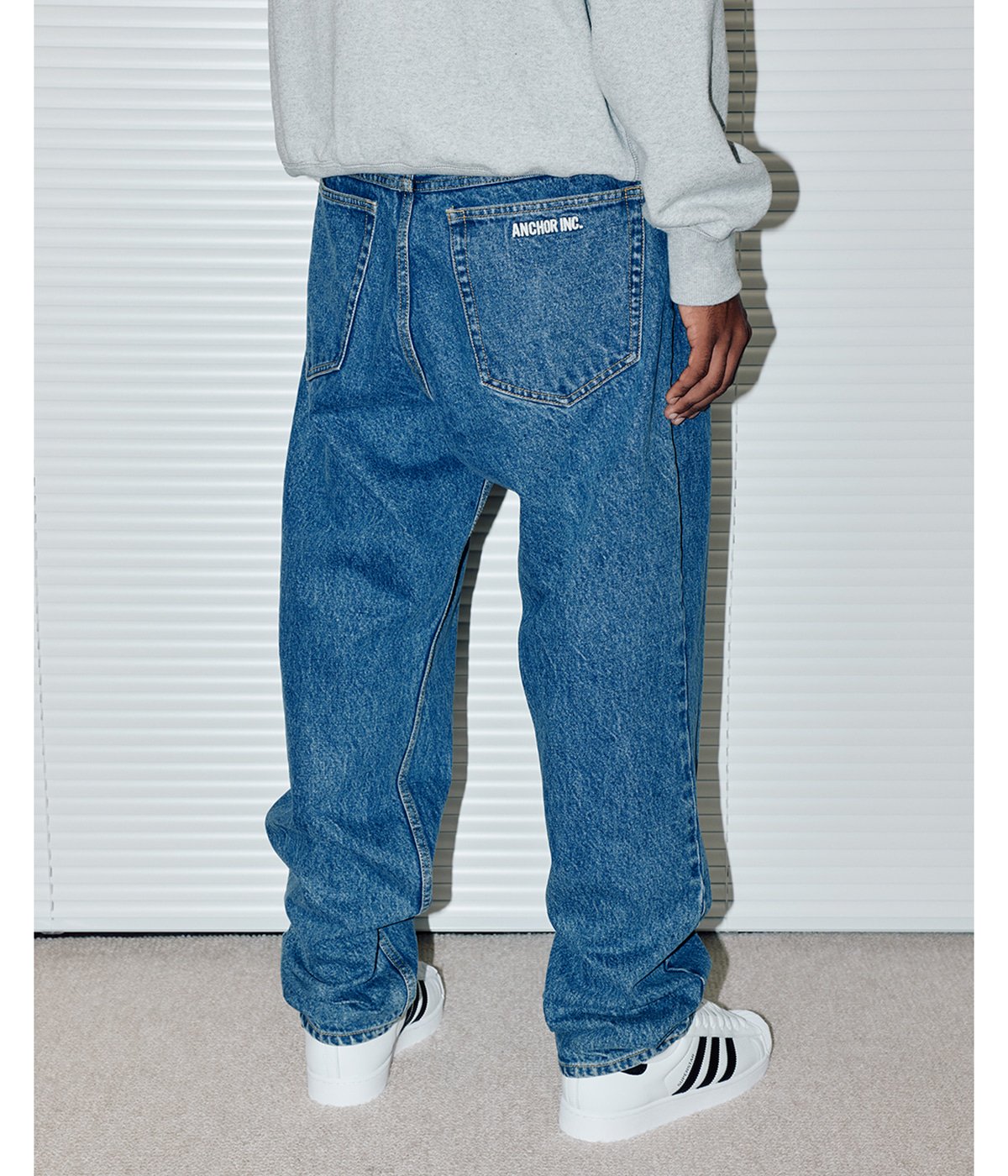 BOLD LOGO WASHED BAGGY JEANS | ANCHOR INC.(アンカーインク