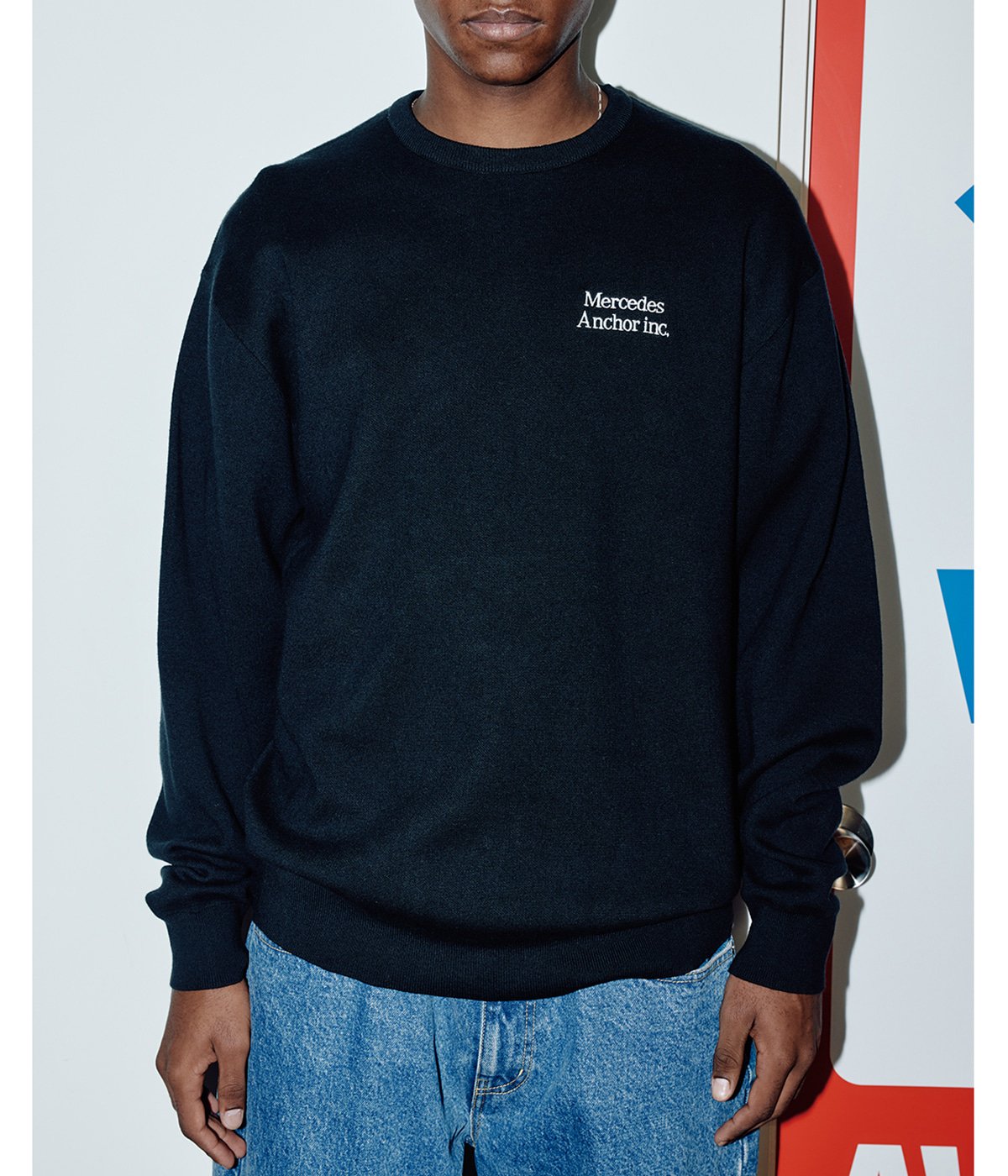 CASHMERE BLENDED CREW KNIT SWEATER | ANCHOR INC.(アンカーインク