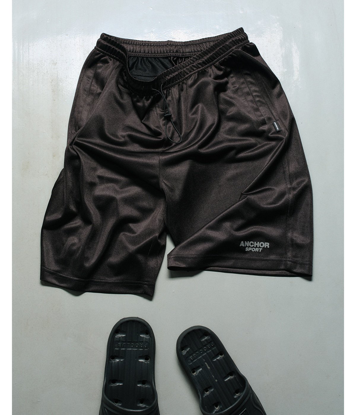 アーキ　ショートパンツ　archi　TWILL GATHER SHORTS SPORT LOGO JERSEY SHORTS | ANCHOR INC.(アンカーインク) / パンツ