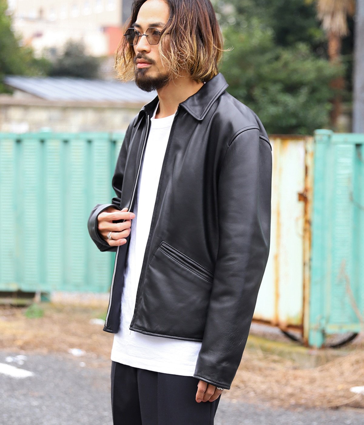 ABAHOUSE × JAMES GROSE / 別注 ライダースジャケット-