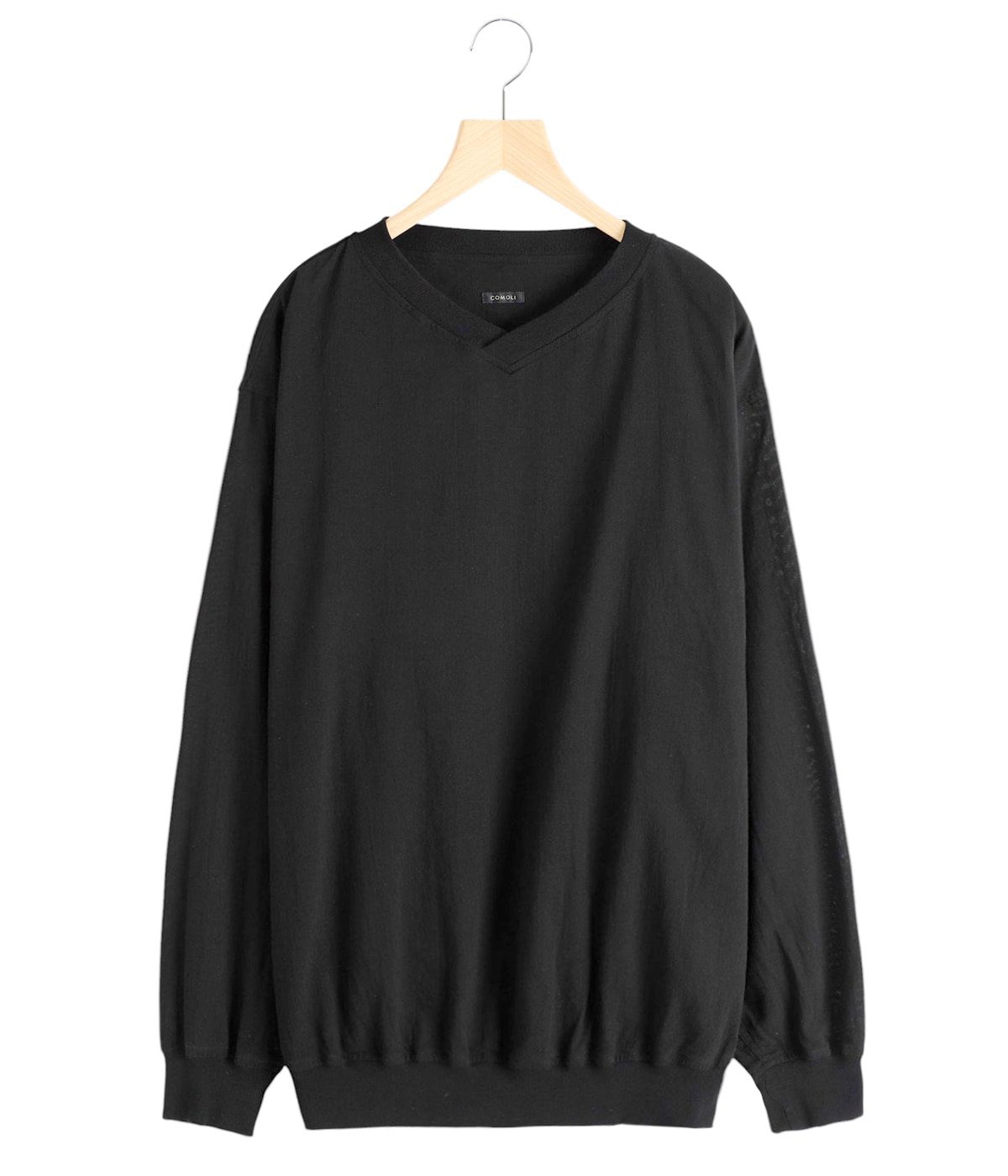 COMOLI | サープラス長袖Tシャツ（navy）- BARD