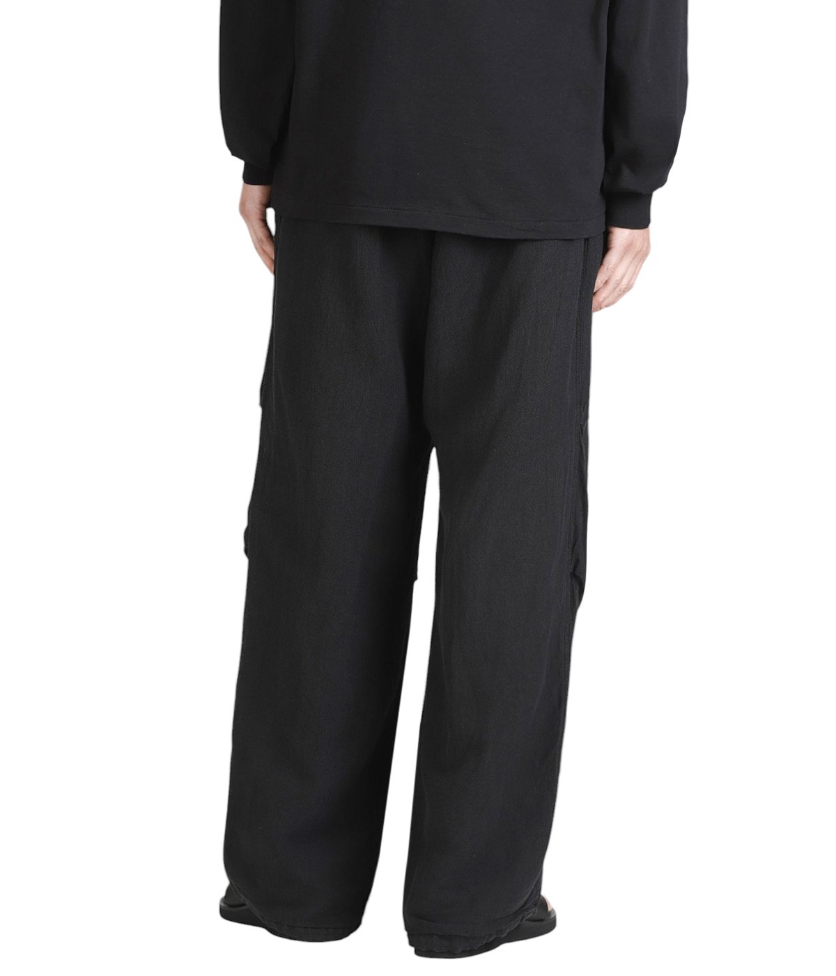25SS/新品】comoli フェードブラック ニータックパンツ サイズ 3