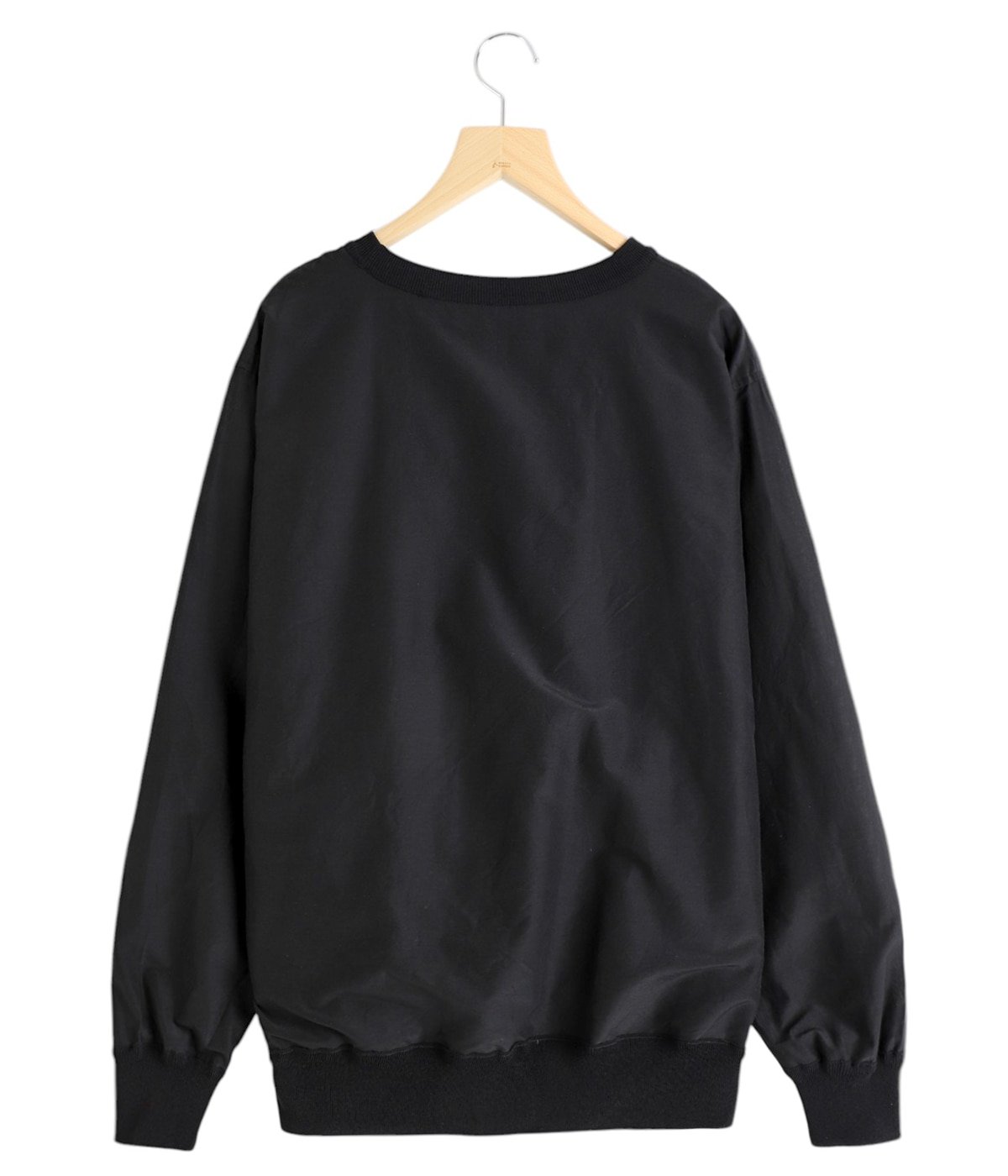 COMOLI リバーシブル プルオーバー BLACK