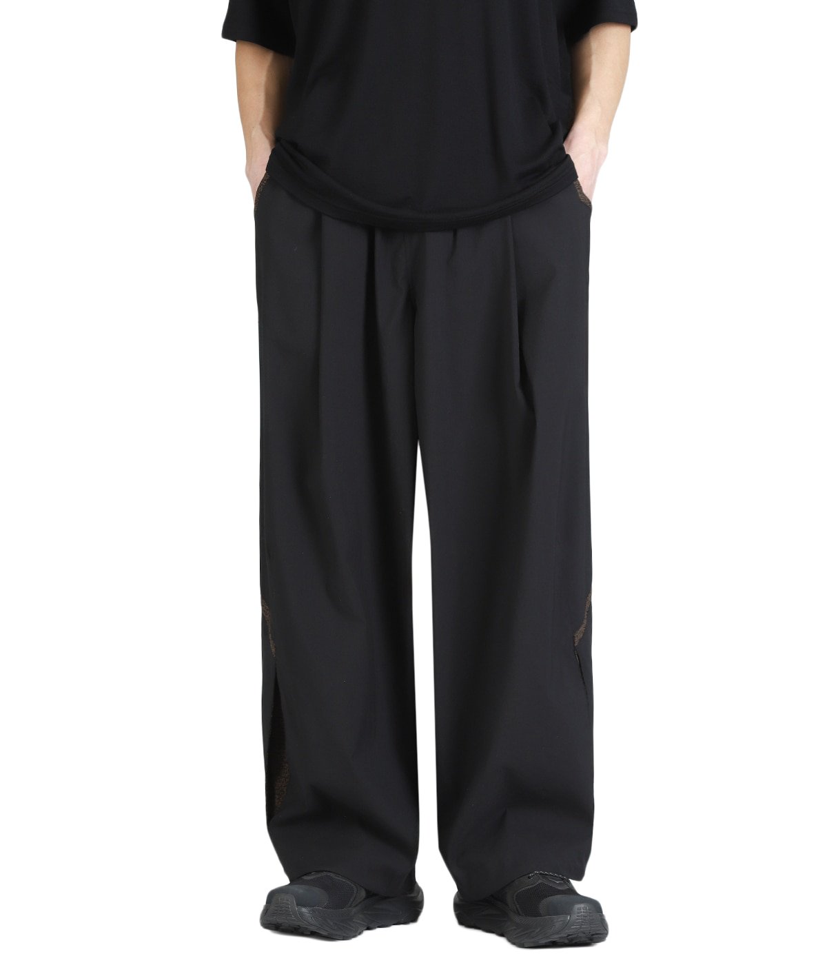 PATOR NOVA ブラックワイドパンツ GRAVIONCE SHELL PANTS Ⅳ | PASTOR NOVA(パストルノヴァ) / パンツ