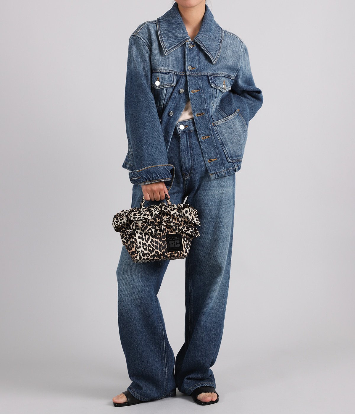 レディース】Mini Shopper Ruffle Print | GANNI(ガニー) / バッグ