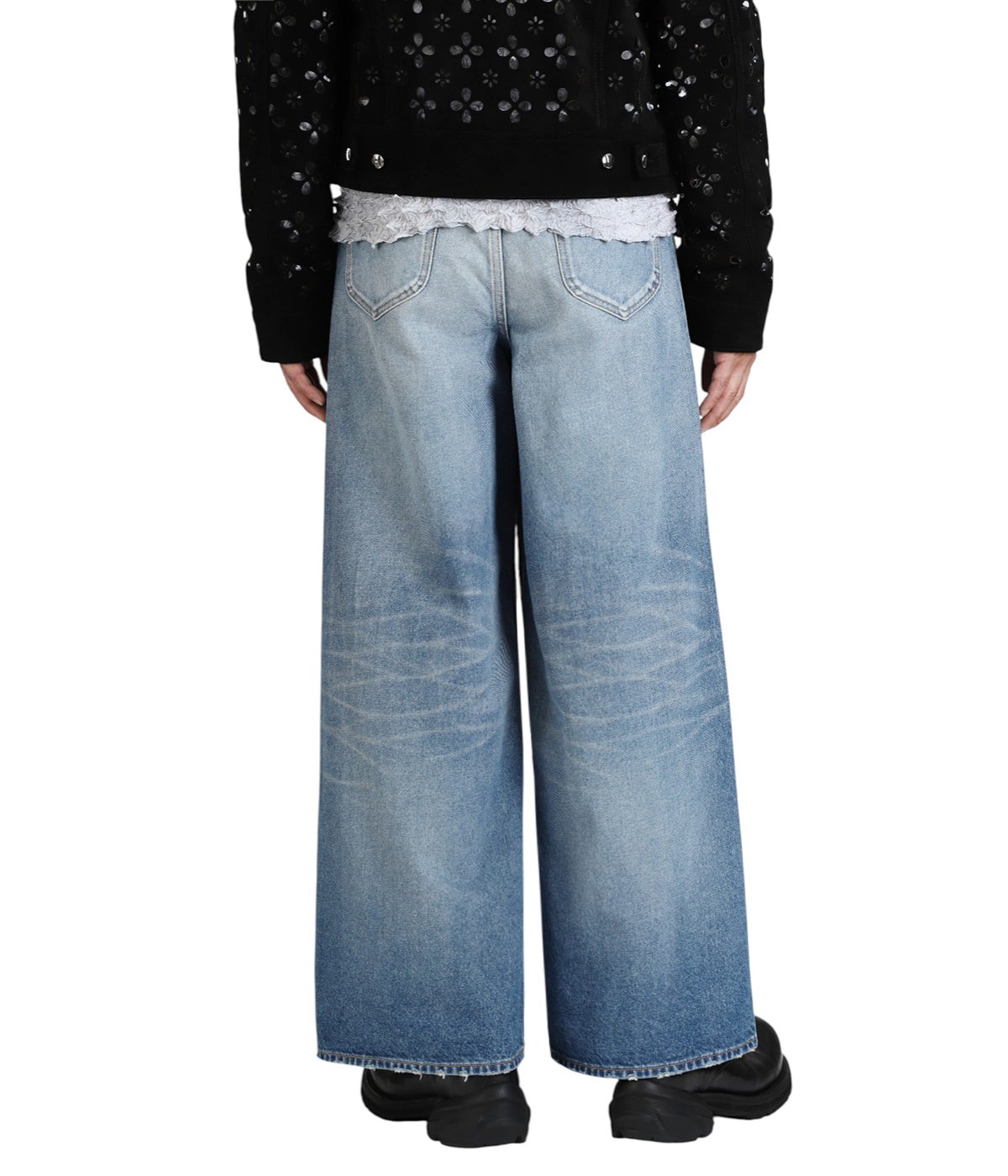 MASU BAGGY FIT JEANS サイズ44 MASU(エムエーエスユー)のFADED BAGGY FIT JEANS BLACKの通販