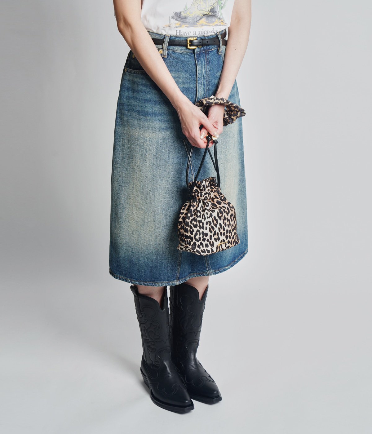 レディース】Pouch Printed Nylon | GANNI(ガニー) / バッグ バッグ