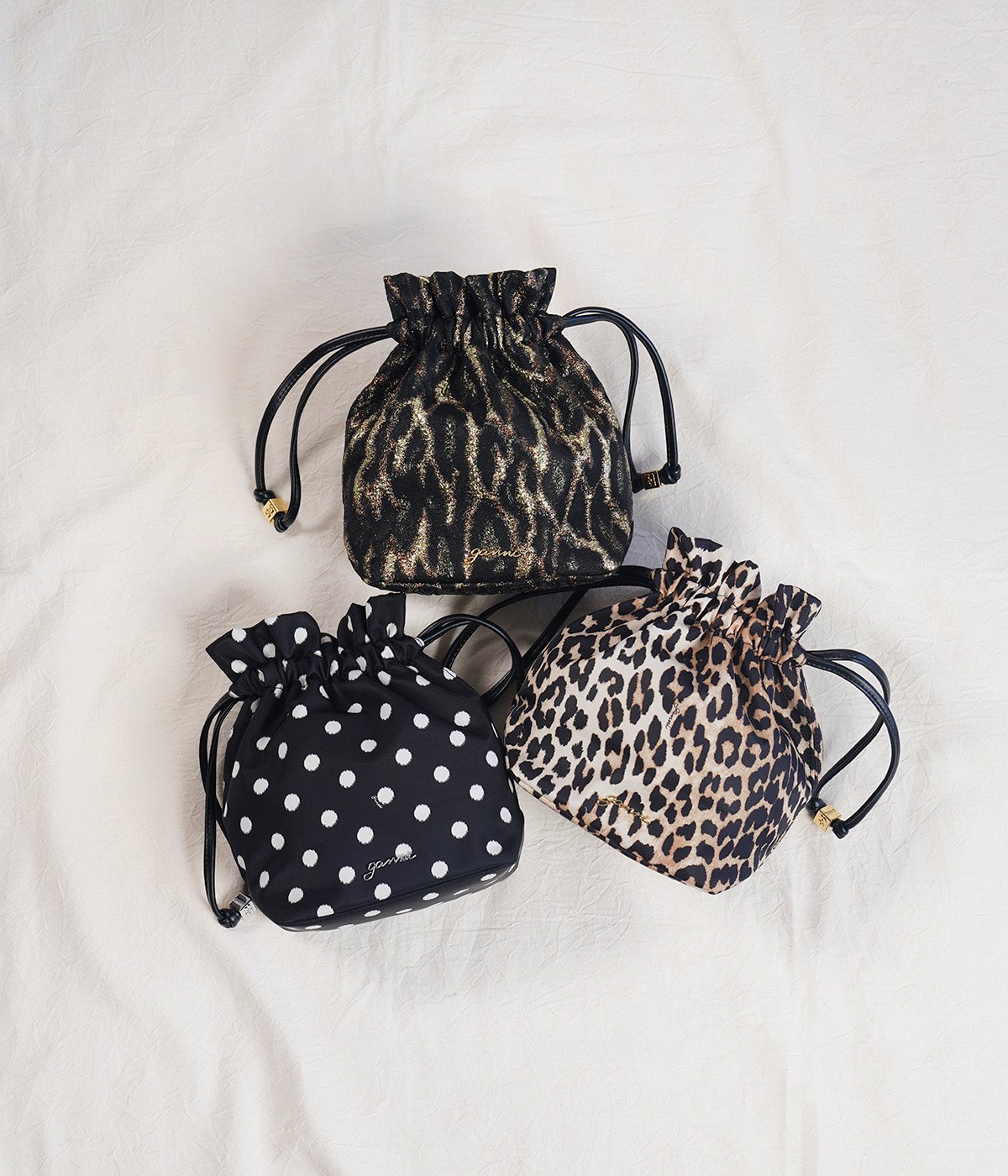レディース】Pouch Printed Nylon | GANNI(ガニー) / バッグ バッグ