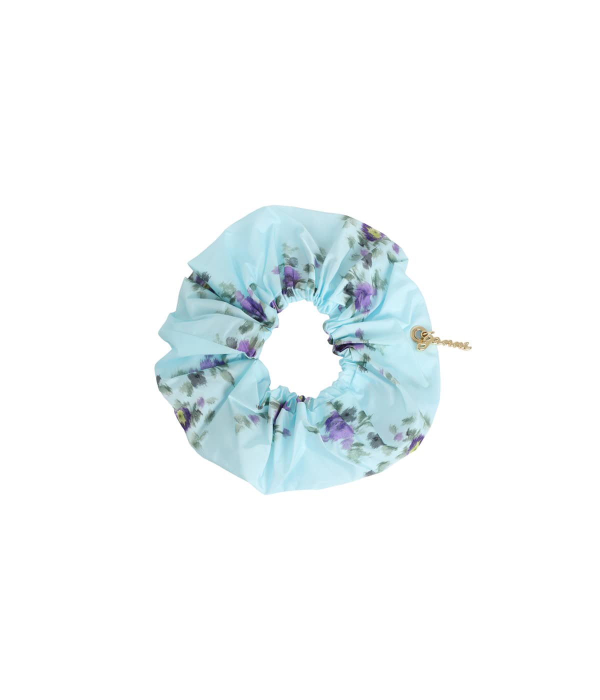レディース】Scrunchie Printed Blue | GANNI(ガニー) / アクセサリー