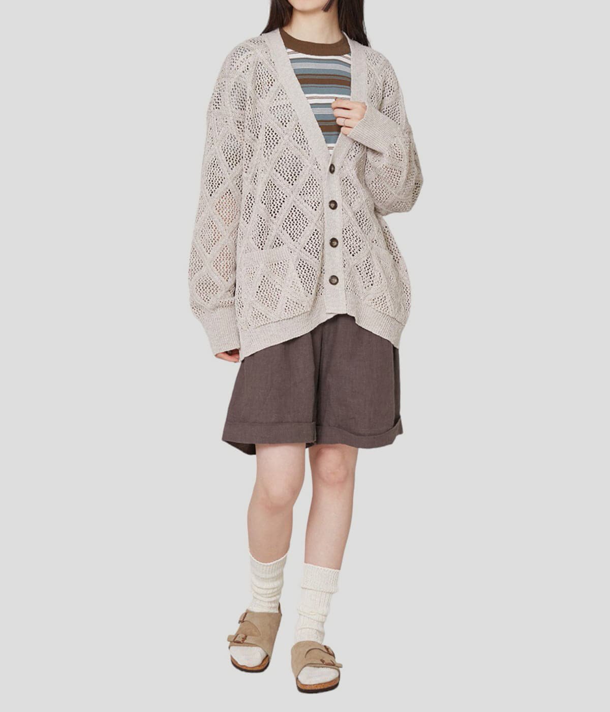 model（164cm） 着用サイズ：FREE(ONE)