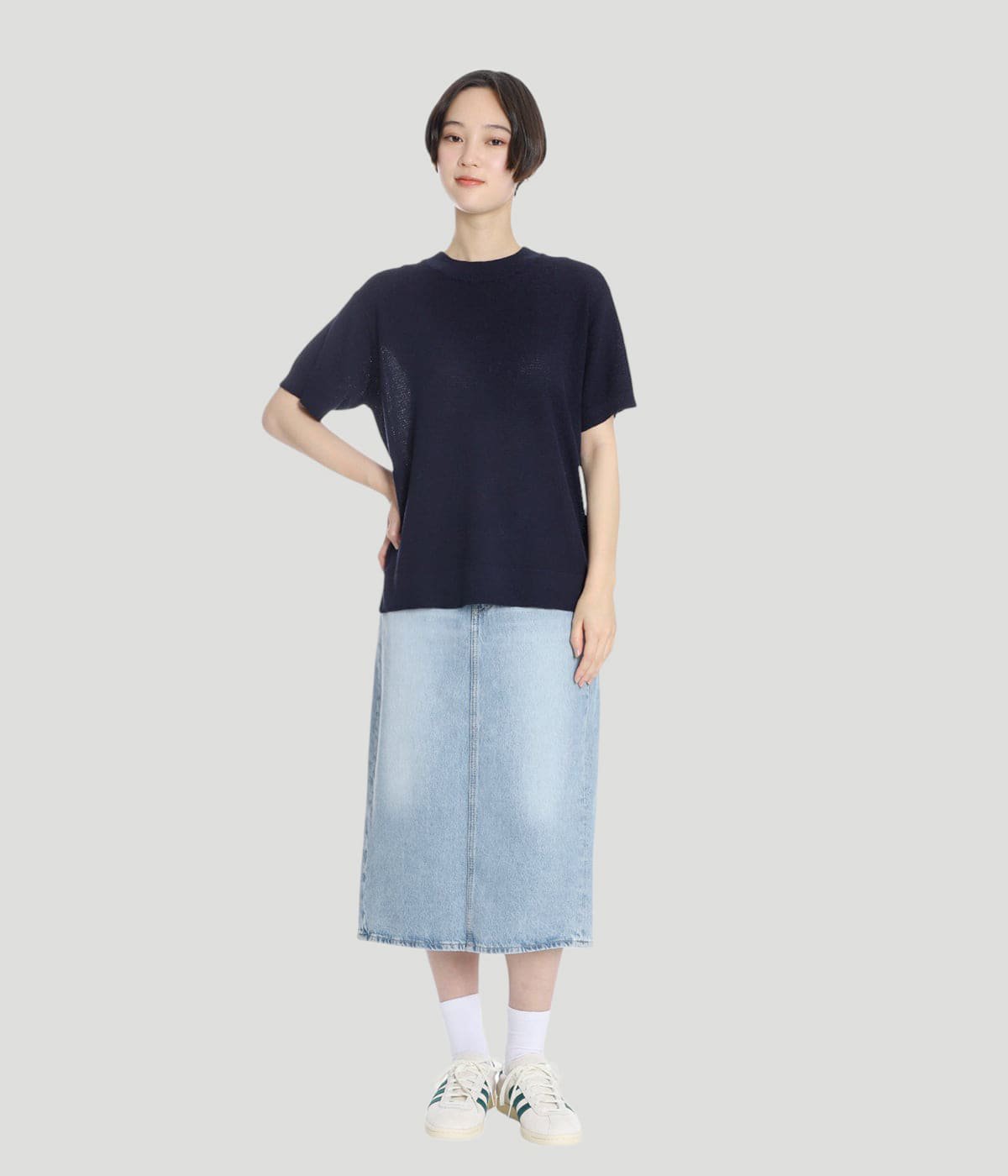model（166cm） 着用サイズ：M