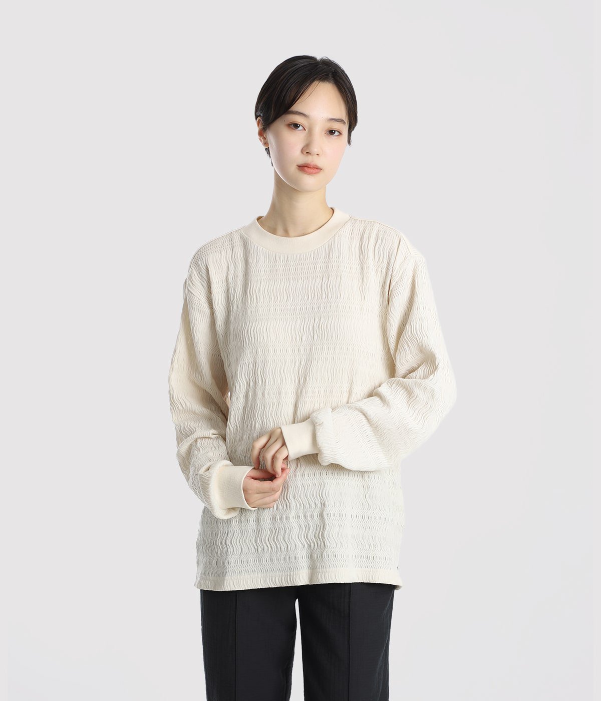 model（166cm） 着用サイズ：M