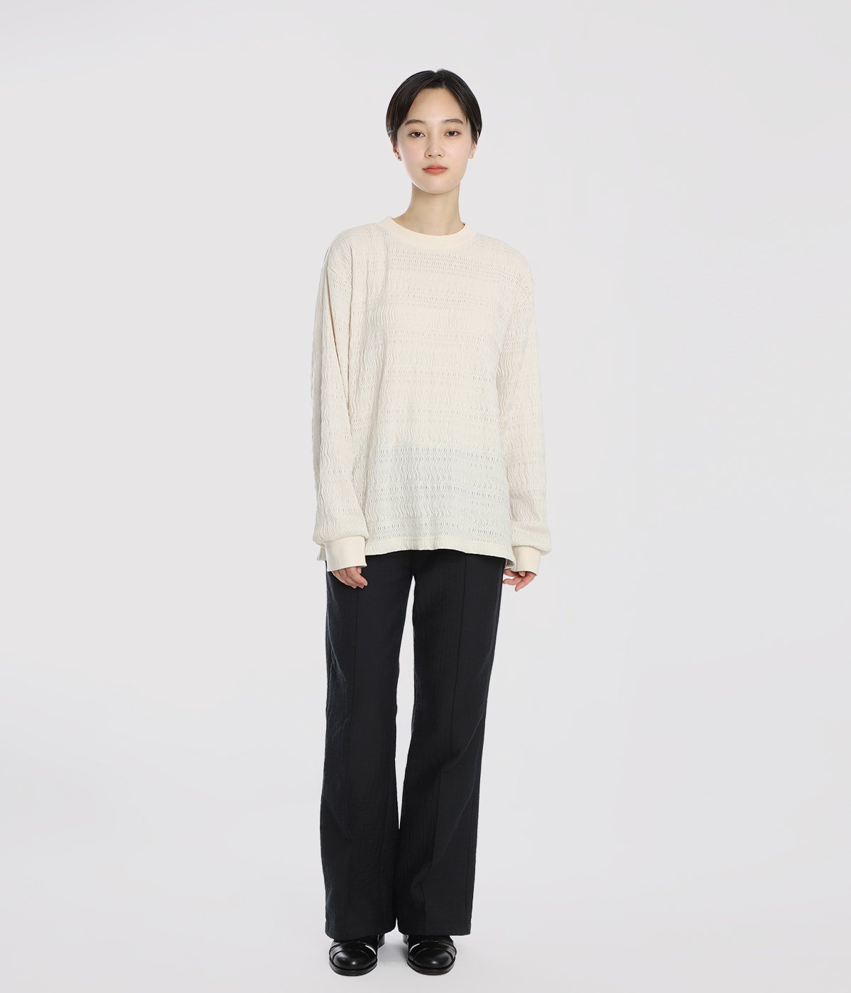 model（166cm） 着用サイズ：M