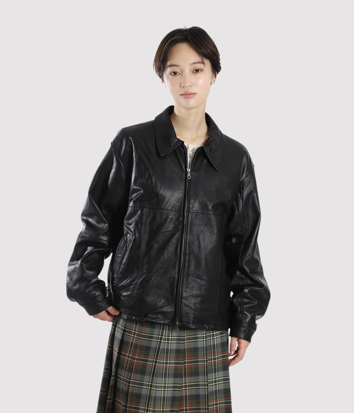 Upcycled Cow Leather Jacket | BALLAST ARK(バラストアーク