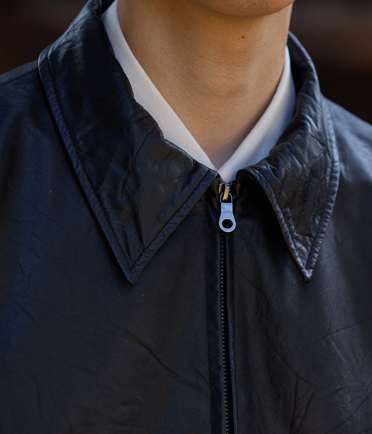 Upcycled Cow Leather Jacket | BALLAST ARK(バラストアーク