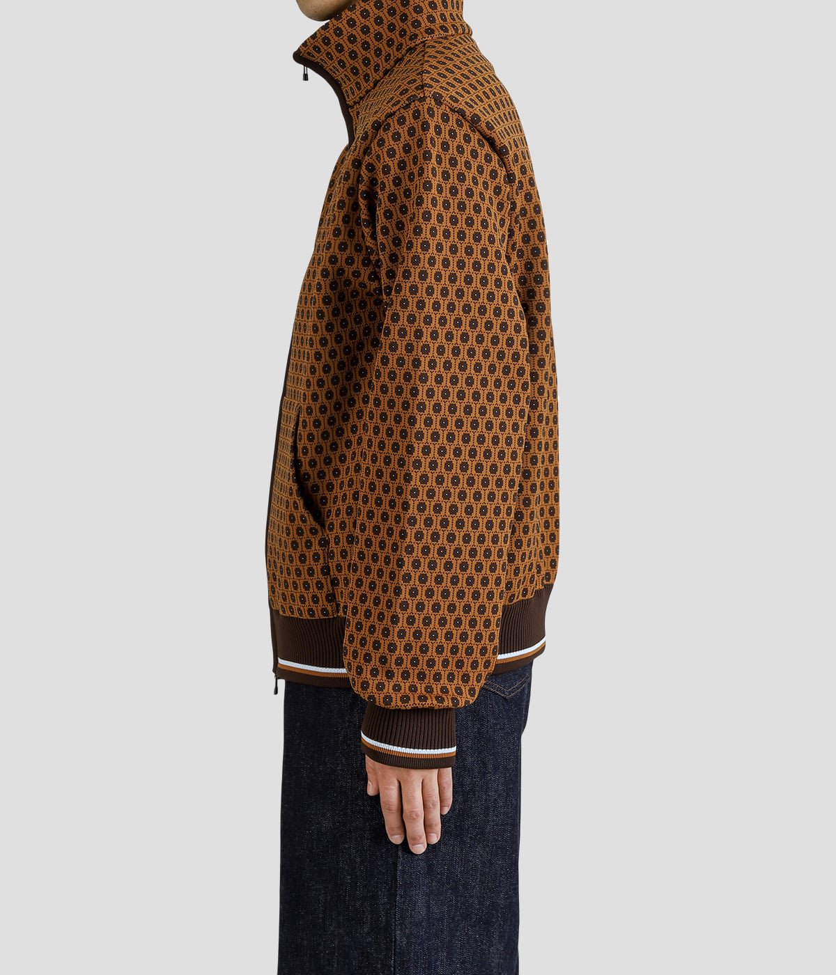 Zip-Up Jacquard Knit Blouson | BALLAST ARK(バラストアーク