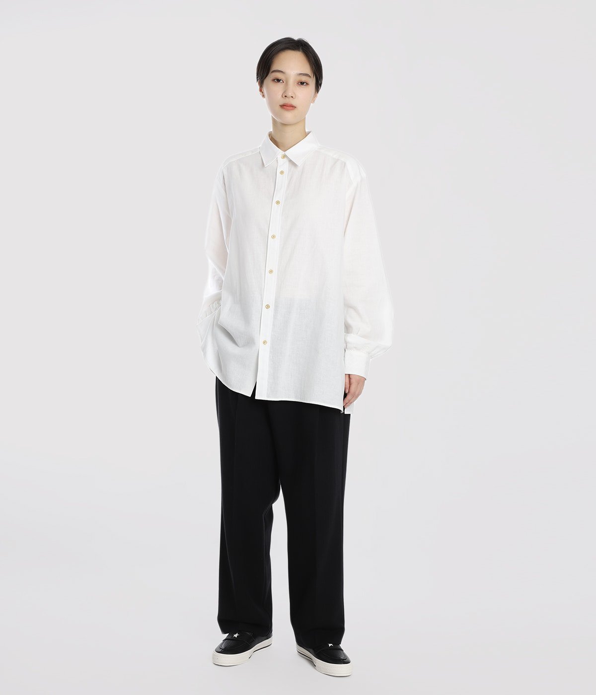 model（166cm） 着用サイズ：M