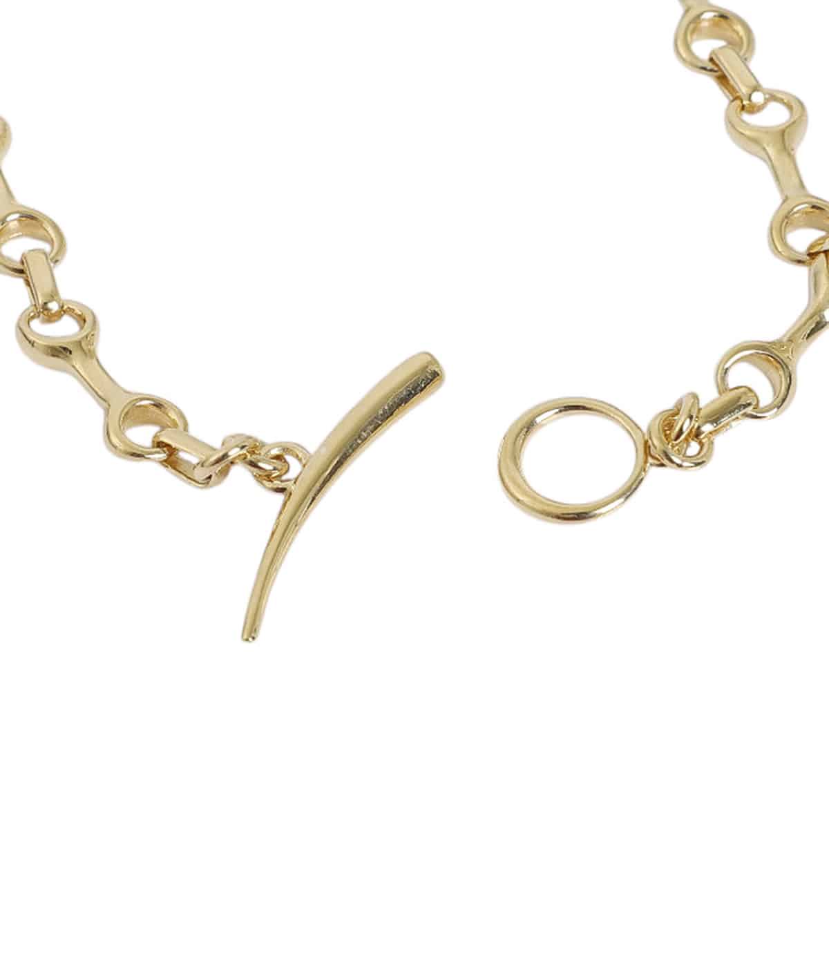 レディース】15MM DOUBLE BEAM CHAIN BRACELET W TUSK CLASP