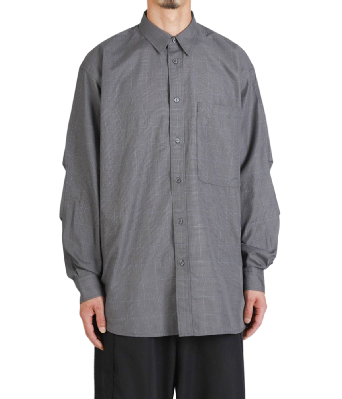 TECH REGULAR COLLAR SHIRT L/S GLEN CHECK | DAIWA PIER39