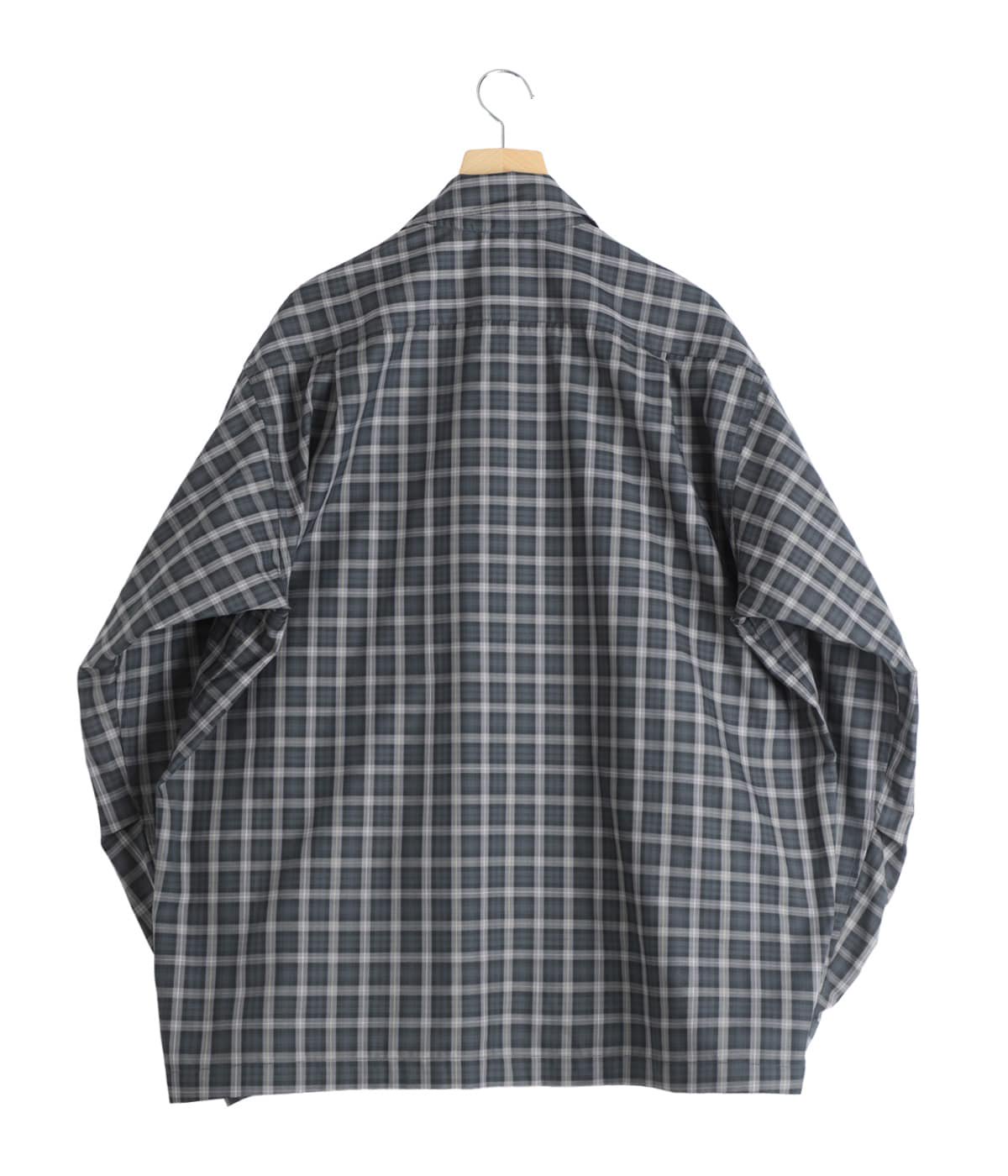 トップス TECH SPORTS OPEN COLLAR SHIRT L/S PLAID TECH SPORTS OPEN COLLAR SHIRT L/S GREN PLAID | DAIWA PIER39(ダイワ