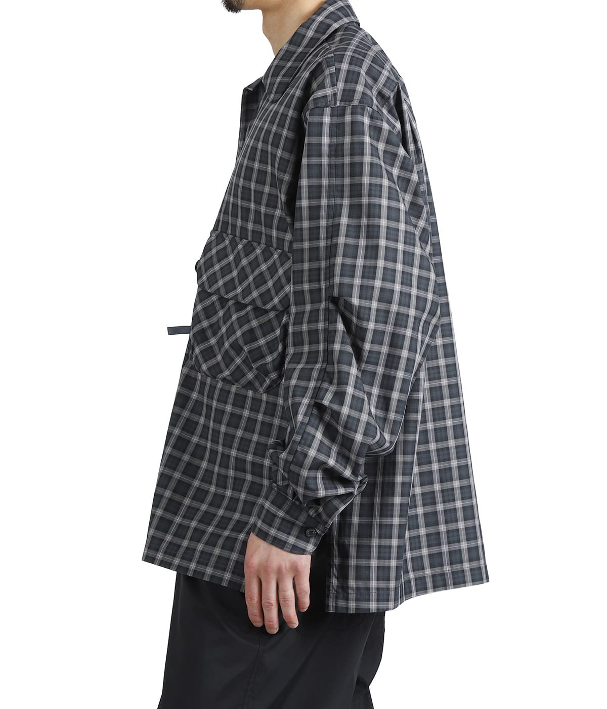 TECH SPORTS OPEN COLLAR SHIRT L/S GREN PLAID | DAIWA PIER39(ダイワ