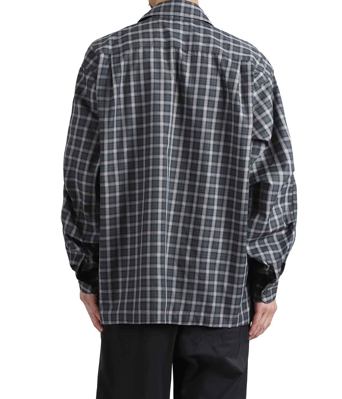TECH SPORTS OPEN COLLAR SHIRT L/S GREN PLAID | DAIWA PIER39(ダイワ