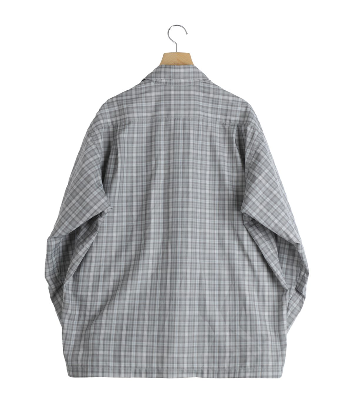 TECH SPORTS OPEN COLLAR SHIRT L/S GREN PLAID | DAIWA PIER39(ダイワ