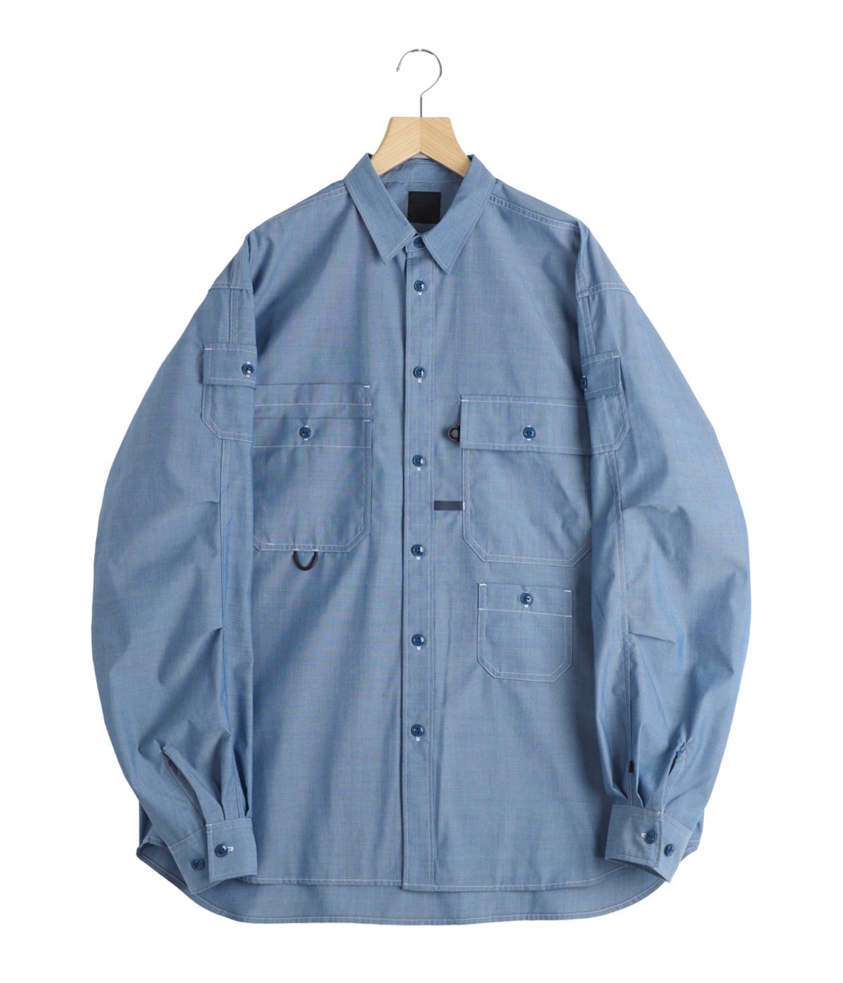TECH MULTI POCKET CHAMBRAY SHIRT L/S | DAIWA PIER39(ダイワ ピア