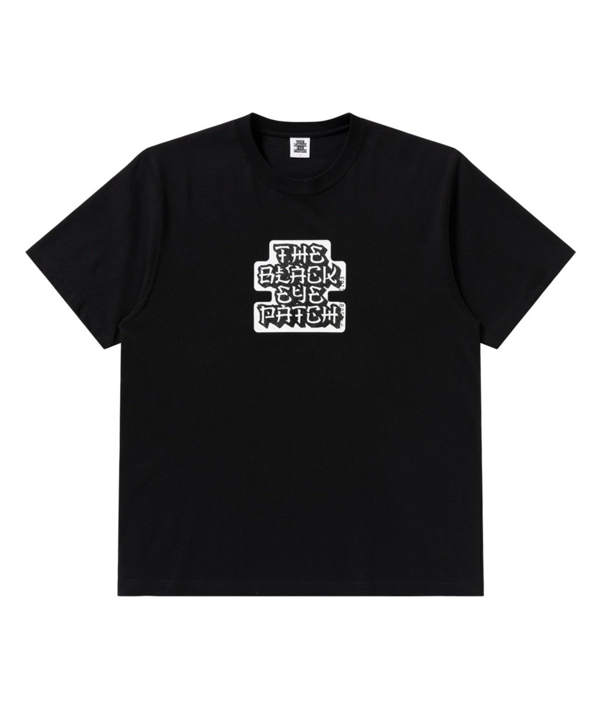 ブラックアイパッチ KANJI LABEL TEE WHITE XL柄デザインプリント - T