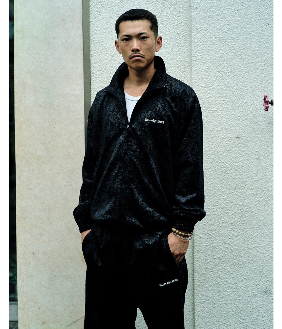 PAISLEY EMBOSSED TRACK JACKET | BlackEyePatch(ブラックアイパッチ