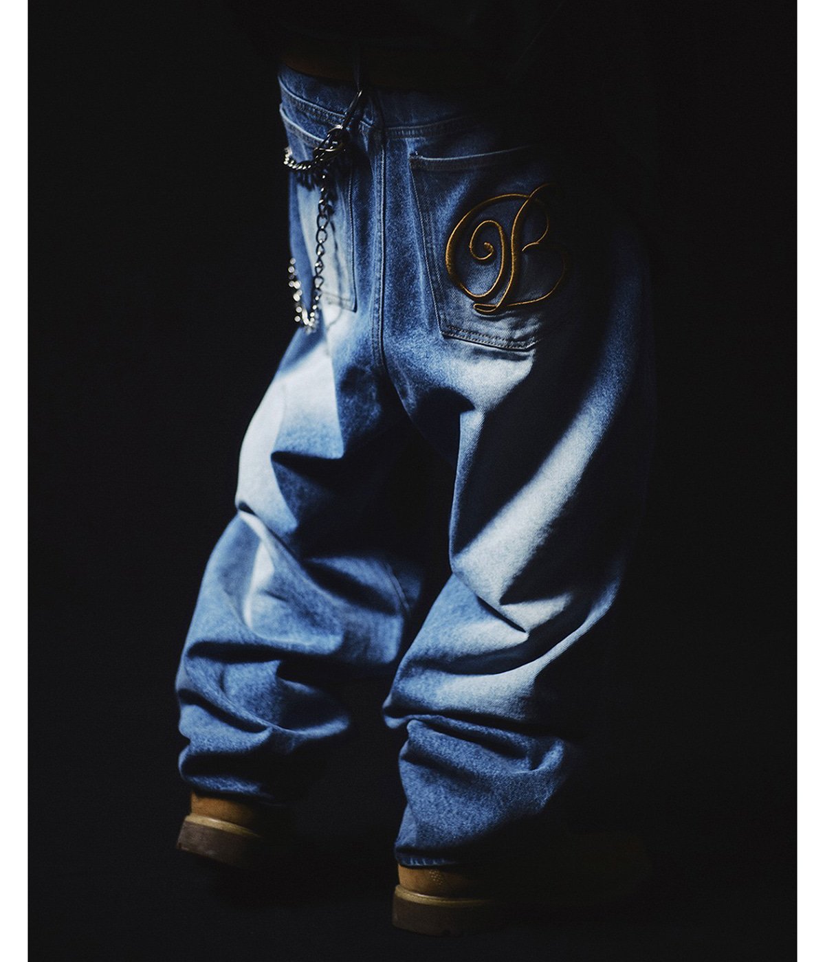 B EMBLEM EXTRA BAGGY JEANS | BlackEyePatch(ブラックアイパッチ