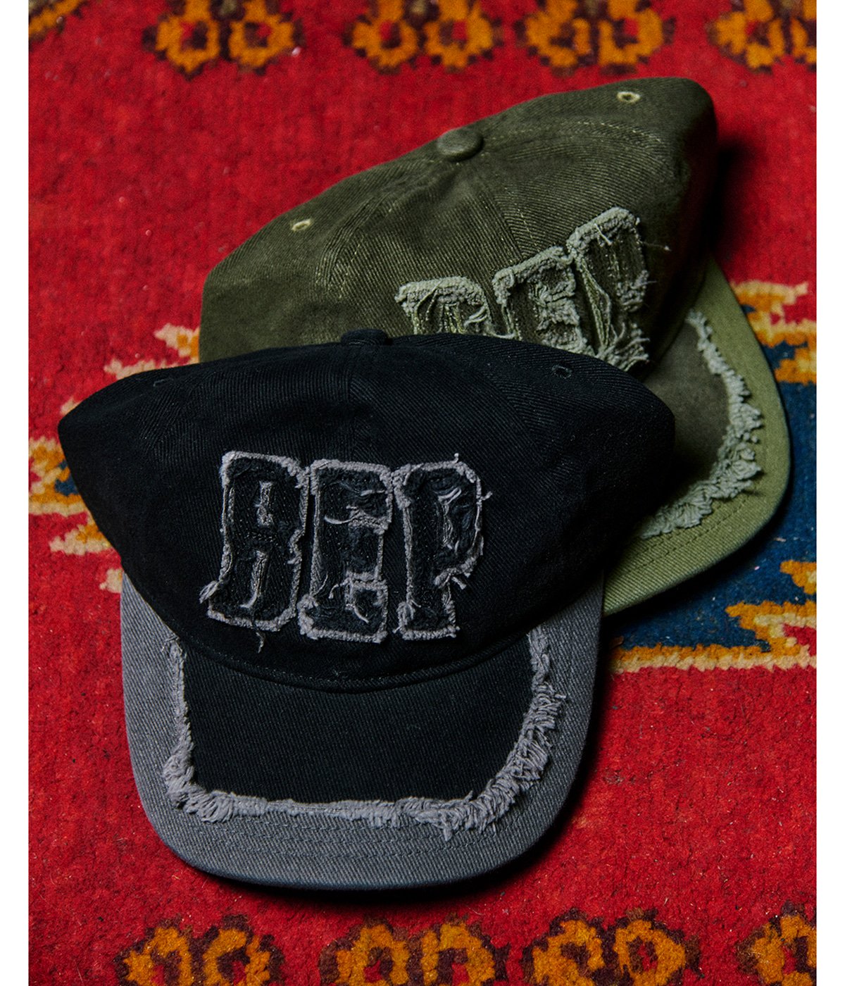 FABRIC INITIALS PATCHED CAP | BlackEyePatch(ブラックアイパッチ